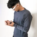 Charcoal Rib Sweat Shirt